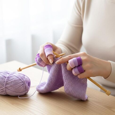 30PCS Crochet Finger Guard, Compression Crochet Finger Sleeves, Elastic Knitting Finger Protector, Breathable Protectors Thumb Splint Brace for Writing, Arthritis Pain Relief, Basketball Sport in Saudi Arabia