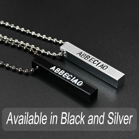 ABBECIAO 12PCS Black Anodized Aluminum 3D Rectangle Metal Stamping Blanks - 1 1/2" x 1/4" Solid Bar Pendants for Keychain Making in Kuwait