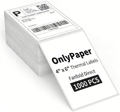 4 x 6 Direct Thermal Shipping Labels - Shipping Address Stickers Perforated and Strong Adhesive, Thermal Labels for Rollo & Zebra Printer（200pcs per Stack,1 Stack） in Saudi Arabia