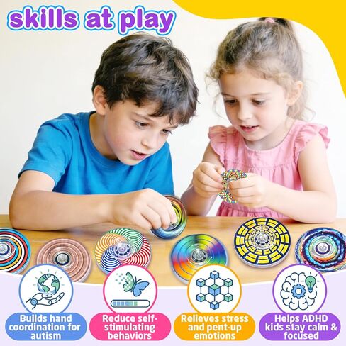 24 Pack Fidget Toys Mini Bulk for Spinner,Party Favors Birthday Gifts Sensory Toys for Kids Boys Girls Adults ADHD Autism Stress Relief,Pinata Goodie Bag Stuffers,Treasure Box Toy Classroom Prizes in Saudi Arabia