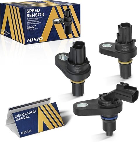 AISIN AFTERMARKET ASWAZ-00132 Auto Transmission Speed Sensors - Compatible with Chrysler Pacifica 07-08, 200 11-13, Town & Country 08-15, Ram ProMaster 2500 3500 14-16 - Set of 3 in Kuwait
