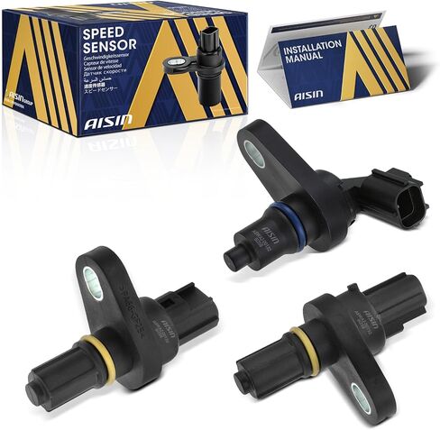 AISIN AFTERMARKET ASWAZ-00132 Auto Transmission Speed Sensors - Compatible with Chrysler Pacifica 07-08, 200 11-13, Town & Country 08-15, Ram ProMaster 2500 3500 14-16 - Set of 3 in Kuwait