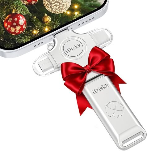 iDiskk USB 3.0 Flash Drive 128GB for iPhone,External Memory Photo Keeper Storage Stick for Picture/Video/Data Saver,Backup for iPad Android, Mac & PC in Saudi Arabia
