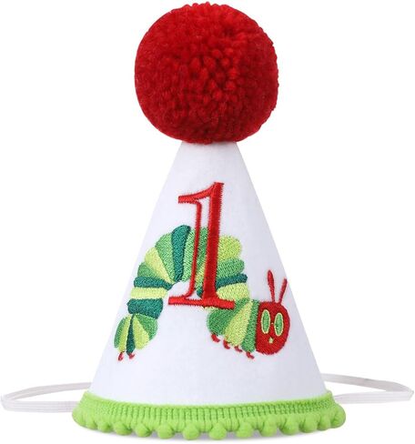 Hungry Caterpillar First Birthday Hat - Fruit Themed 1st Birthday Party Decorations, Caterpillar Smash Cake Party Crown, Boys Photo Props, 1st Birthday Party Hat in Saudi Arabia