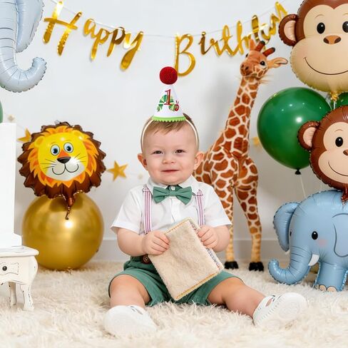 Hungry Caterpillar First Birthday Hat - Fruit Themed 1st Birthday Party Decorations, Caterpillar Smash Cake Party Crown, Boys Photo Props, 1st Birthday Party Hat in Saudi Arabia