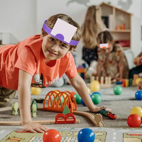 12 Pcs Headbands Game - Guess Who Game Headbands - Adjustable Size Can Insert Card Headband for Family Game Interactive Party Activities (Colors) in Saudi Arabia