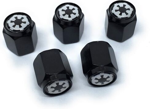 Galactic Empire Tire Valve Stem Caps (5 Pack) Dust Proof with O Rubber Seal Outdoor All-Weather Leak-Proof Air Protection Universal Stem Covers (GALACTIC EMPIRE - B) in Saudi Arabia