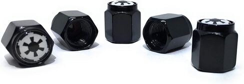 Galactic Empire Tire Valve Stem Caps (5 Pack) Dust Proof with O Rubber Seal Outdoor All-Weather Leak-Proof Air Protection Universal Stem Covers (GALACTIC EMPIRE - B) in Saudi Arabia