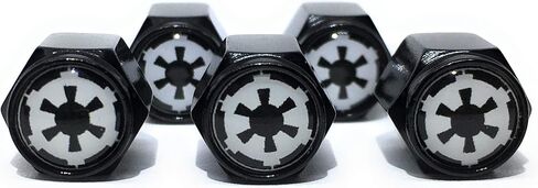 Galactic Empire Tire Valve Stem Caps (5 Pack) Dust Proof with O Rubber Seal Outdoor All-Weather Leak-Proof Air Protection Universal Stem Covers (GALACTIC EMPIRE - B) in Saudi Arabia