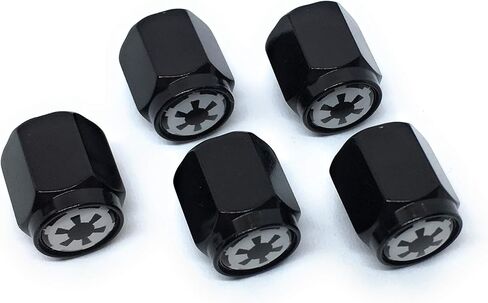 Galactic Empire Tire Valve Stem Caps (5 Pack) Dust Proof with O Rubber Seal Outdoor All-Weather Leak-Proof Air Protection Universal Stem Covers (GALACTIC EMPIRE - B) in Saudi Arabia