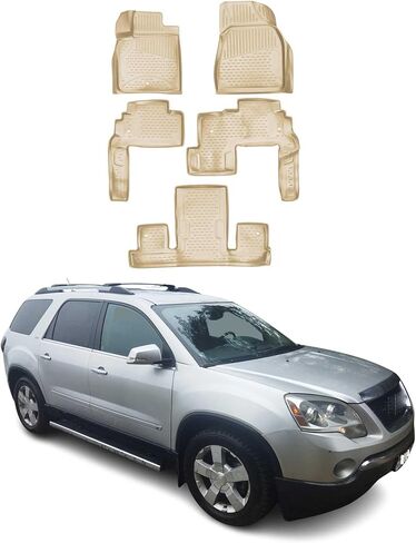 OMAC Cargo Mats Liner for Dodge Grand Caravan 2008-2020 Behind 2nd Row TPE Black in Kuwait
