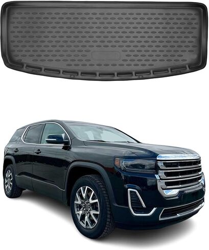 OMAC Cargo Mats Liner for Dodge Grand Caravan 2008-2020 Behind 2nd Row TPE Black in Kuwait