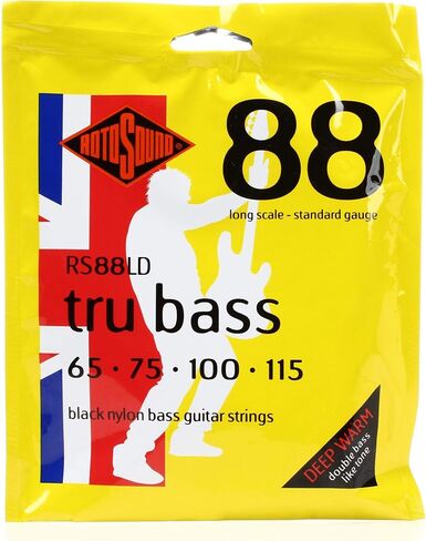 Rotosound RS88S Black Nylon Flatwound Short Bass Guitar Strings (65 75 90 115) in Saudi Arabia