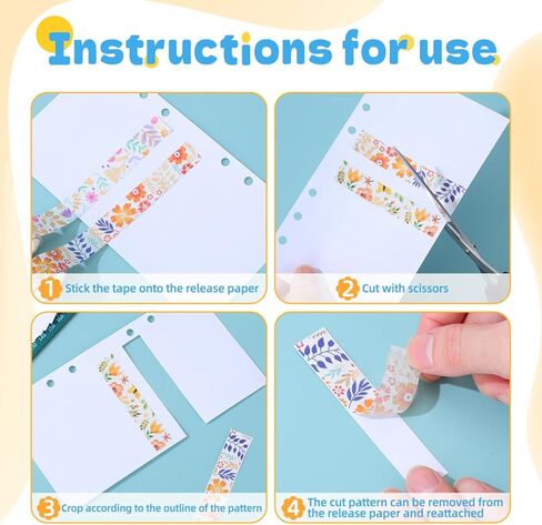 Portable Sticker Collection Album A6 Release Paper Binder with 40 Reusable Sheets for Sticker Organizer and Scrapbooking in Kuwait