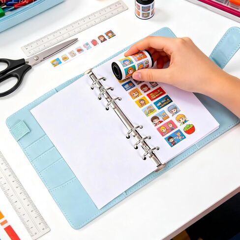 Portable Sticker Collection Album A6 Release Paper Binder with 40 Reusable Sheets for Sticker Organizer and Scrapbooking in Kuwait