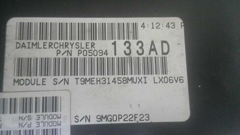 Engine ECM Control Module 2.7L Fits 06 Charger Compatible with Magnum 300 05094133AD P05094133A in Kuwait