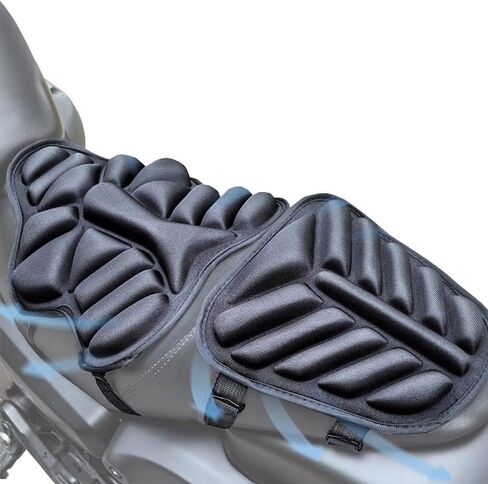 قطعتان من وسادة مقعد الدراجة النارية لـ Kawasaki Concours 14 2008-2023، وسادة مقعد مريحة للدراجة النارية ممتصة للصدمات للرحلات الطويلة وتخفيف الألم وتصميم مضاد للانزلاق in Kuwait