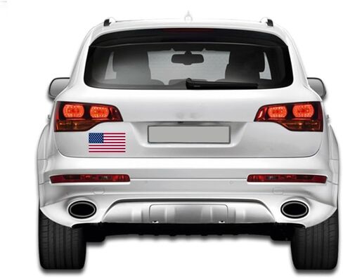 ملصق ممتص الصدمات بالعلم الأمريكي من USA Magnet - 4x6 - مقاوم للطقس والأشعة فوق البنفسجية من مغناطيس مرن (عبوة-1) in Kuwait
