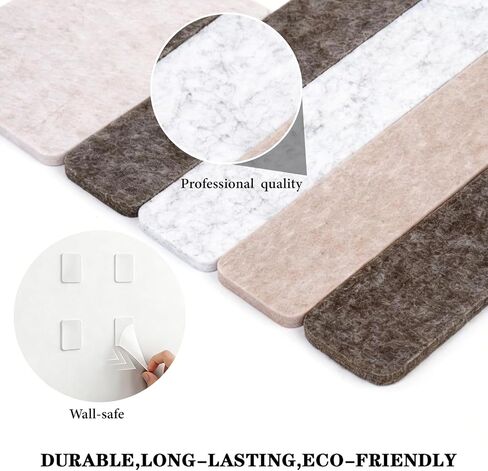 Modular Cork Board Alternative Felt Strip Board-Customizable Pin Board Set with Multi-Size Strips&20Push Pins, Adhesive Install for Wall Organization & Home Office Decor in Saudi Arabia