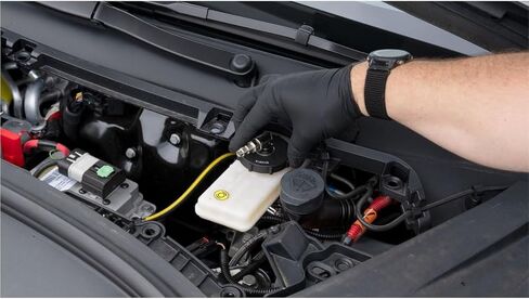 Mityvac MVB1050 Hydraulic Brake Service Kit, MV7840 Air-Operated Pressure Bleeder with 2.5 Quart Reservoir, MVA575 Flex Hose, MVA6855 Master Cylinder Cap Adapter Set, Hybrid and EV Compatible in Kuwait