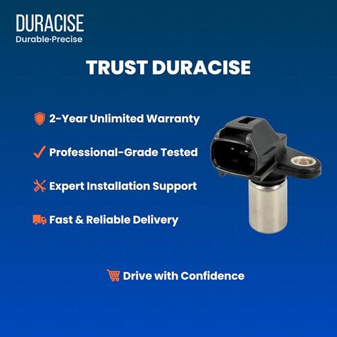 مستشعر موضع العمود المرفقي DURACISE متوافق مع 2007-2013 فولفو C30، 2002-2013 C70، 2003-2007 XC70، 2003-2011 XC90، 2002-2012 S40، S60، S80، V50، V70، 2015 V60، استبدال #30713485، 8627355، PC585 in Kuwait
