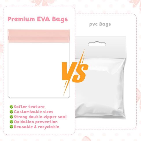 16 Pcs Jewelry Bags, Anti Tarnish Jewelry Organizers for Travel, Clear EVA Small Travel Jewelry Pouch for Packaging Gold Silver Rings Earrings Bracelet Necklace (4.6 x 4.3 Inch) in Kuwait