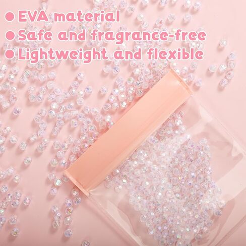 16 Pcs Jewelry Bags, Anti Tarnish Jewelry Organizers for Travel, Clear EVA Small Travel Jewelry Pouch for Packaging Gold Silver Rings Earrings Bracelet Necklace (4.6 x 4.3 Inch) in Kuwait