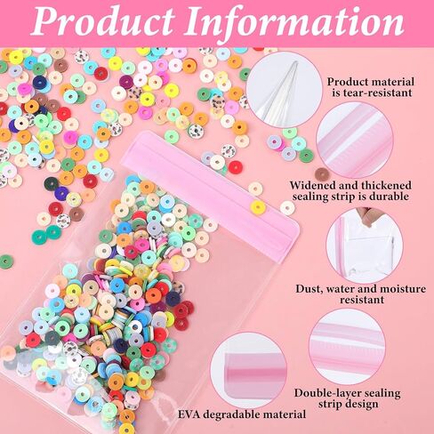 36 PCS Anti Tarnish Jewelry Bags, Jewelry Storage Bags, EVA Clear JewelryPouches for Gold Silver Ring Earring Necklace Bracelet Watch Key, Mix Sizes, Waterproof, Reusable in Kuwait