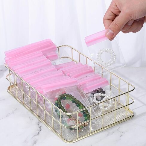 36 PCS Anti Tarnish Jewelry Bags, Jewelry Storage Bags, EVA Clear JewelryPouches for Gold Silver Ring Earring Necklace Bracelet Watch Key, Mix Sizes, Waterproof, Reusable in Kuwait