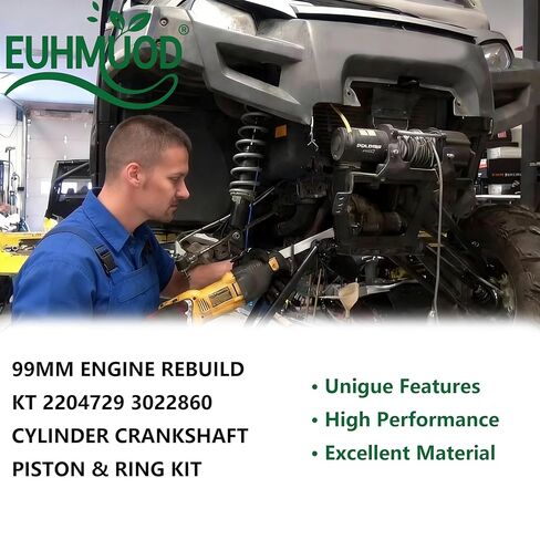 2204729 3022860 Engine Rebuild Kit with Piston Rings & Gaskets - 99mm Cylinder Crankshaft Piston Ring Kit Replacement for Polaris Ranger 570 Sportsman 570 RZR 570 ACE 570 450 Models 2012-2017 in Saudi Arabia