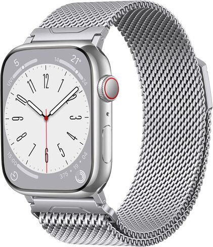 SNBLK Magnetic Metal Bands Compatible with Apple Watch Ultra 3 2 Band for Men 49mm 46mm 45mm 44mm 42mm 41mm 40mm 38mm, Stainless Steel Milanese Strap for iWatch SE Series 11 10 9 8 7 6 5 4, Black in Saudi Arabia