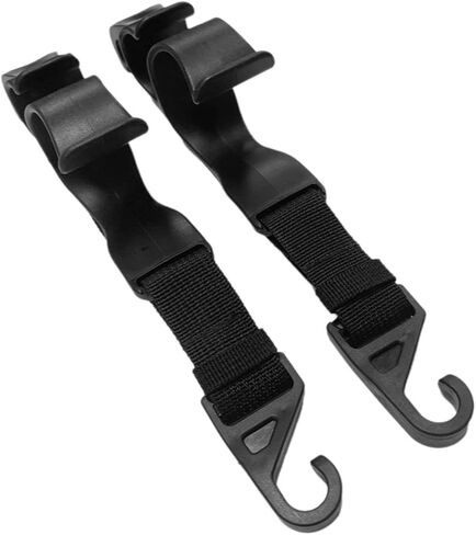 2Pcs Car Hooks, Car Seat Headrest Hanging Racks, Concealed Hooks For Storing And Securing Umbrellas. in Kuwait