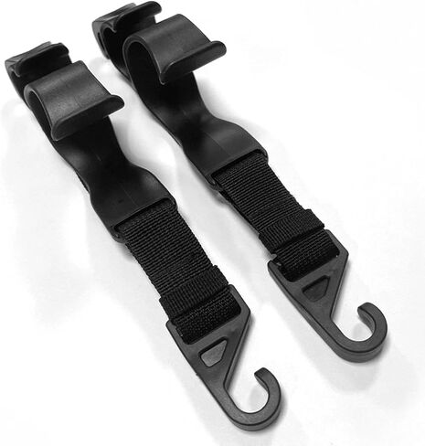 2Pcs Car Hooks, Car Seat Headrest Hanging Racks, Concealed Hooks For Storing And Securing Umbrellas. in Kuwait