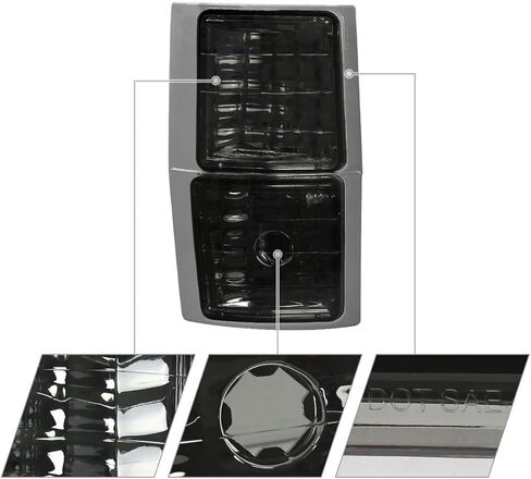 Smoke Corner Lights C/K Turn Signal Lamp Heavy Duty ABS Plastic Housing/Polycarbonate Lens Front Left Right for Chevy for Tahoe for C/K 2500/1500 Suburban for C/K 3500/2500/1500 in Saudi Arabia