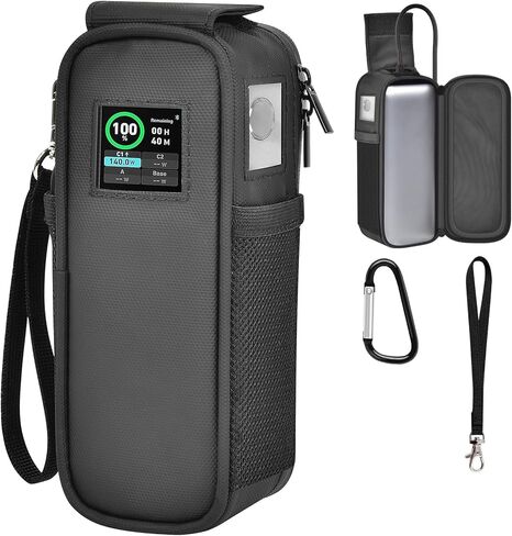 Customized Case for Anker Prime 27650mAh 250W, Flip-Top Dual Window | Charges Without Removing,Check Status Without Opening Case, Fits Cable Ports Directly,Thick EPE Foam Lightweight, Bag Only in Kuwait