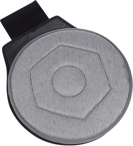 YARNOW 360 Degree Swivel Seat Cushion for Car, Dark Gray Rotating Chair Pad, Non-Slip Auto Revolving Base for Elderly and Pregnant Women, Home Office Mobility Assist in Kuwait