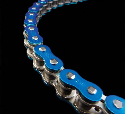 EK Motor Sport "EK Chain 525 ZVX3 Series Chain - 150 Links - Blue in Saudi Arabia