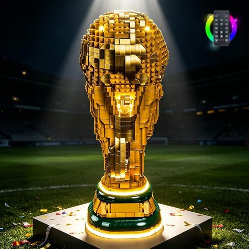 مصباح LED BrickBling متوافق مع الكأس الرسمية لكأس العالم FIFA 43020 من Lego - لا يوجد نموذج متضمن (إضاءة الإصدار الكلاسيكي) in Kuwait