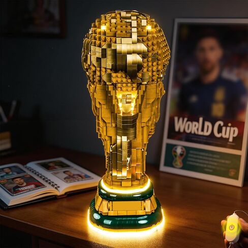 مصباح LED BrickBling متوافق مع الكأس الرسمية لكأس العالم FIFA 43020 من Lego - لا يوجد نموذج متضمن (إضاءة الإصدار الكلاسيكي) in Kuwait