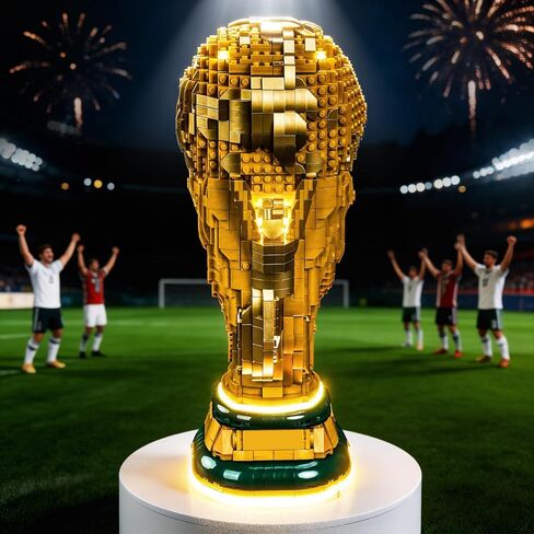 مصباح LED BrickBling متوافق مع الكأس الرسمية لكأس العالم FIFA 43020 من Lego - لا يوجد نموذج متضمن (إضاءة الإصدار الكلاسيكي) in Kuwait