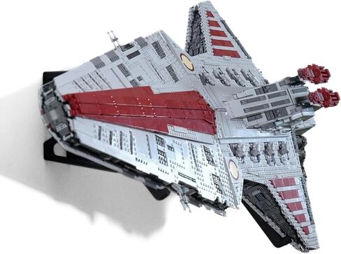 Wall Mount for Lego Star Wars UCS Venator 75367 – Two Piece, Plastic Heavy-Duty Bracket, Secure Display, Easy Installation, Angled Display in Saudi Arabia
