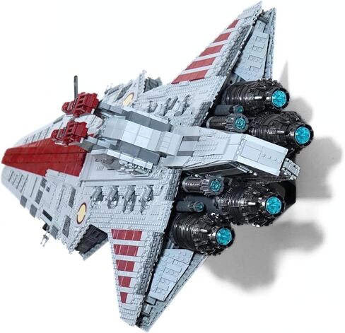 Wall Mount for Lego Star Wars UCS Venator 75367 – Two Piece, Plastic Heavy-Duty Bracket, Secure Display, Easy Installation, Angled Display in Saudi Arabia