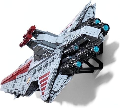 Wall Mount for Lego Star Wars UCS Venator 75367 – Two Piece, Plastic Heavy-Duty Bracket, Secure Display, Easy Installation, Angled Display in Saudi Arabia