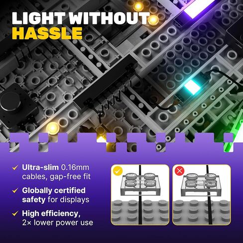 Light My Bricks LED Light Kit for LEGO Ideas Tim Burton’s The Nightmare Before Christmas 21351 – Custom Display Lighting to Illuminate and Enhance the LEGO 21351 Model (Model Not Included) in Saudi Arabia