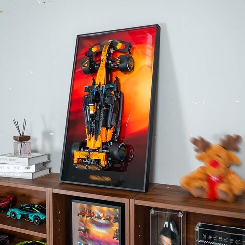 WETCEAOM Display Wallboard Compatible with Lego Technic McLaren MCL39 42228 Car Display, Wall Frame Compatible with Lego Car Wall Mount Display (No Model, Only Frame) in Saudi Arabia