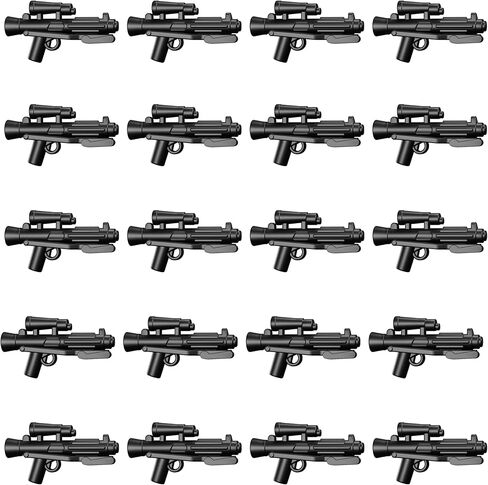 BrickTactical Trooper Blaster Pack Weapons for Minifigs Made in USA in Saudi Arabia