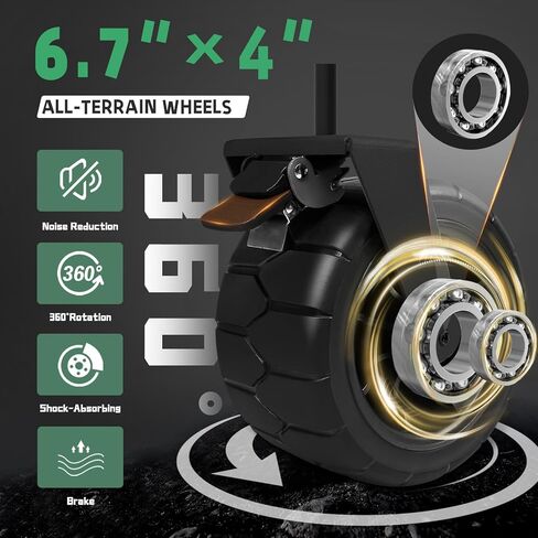 Whitsunday Heavy Duty Collapsible Wagon Cart,440Lbs Folding Outdoor All Terrian Wheel Utility Camping Park Wagon Cart with Table Grey in Saudi Arabia