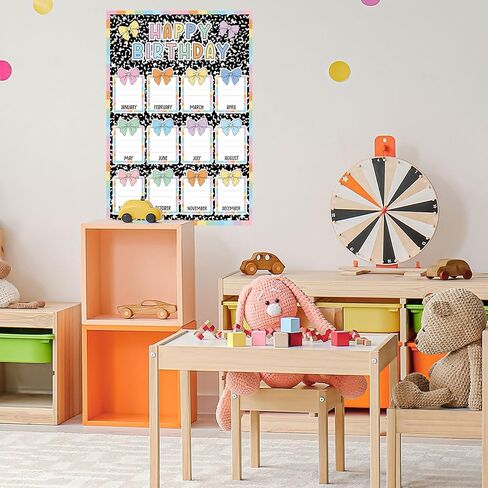AnyDesign مخطط عيد ميلاد ملصق لوحة الإعلانات تكوين دفتر الملاحظات الباستيل القوس عيد ميلاد مخطط التقويم للعودة إلى المدرسة الفصول الدراسية ديكور جدار السبورة، 11.2 × 16.5 بوصة in Kuwait