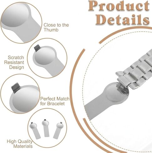 JJUNW 5 PCS 9mm Italian Charm Bracelet Tool Set, Thumb Style Stainless Steel Charms Opening Tools Metal Jewelry Openers for Add and Remove Charm Bracelets in Kuwait