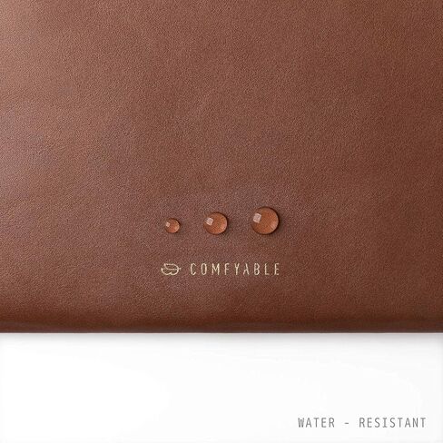 Comfyable Slim Protective Laptop Sleeve 14 Inch Snugly Compatible with MacBook Pro 14-inch M5 M4 M3 M2 M1 Pro/Max 2026-2021, PU Leather Bag Waterproof Cover Notebook Computer Case for Mac, Brown in Saudi Arabia